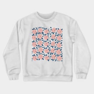 Pretty Pink Rose pattern Crewneck Sweatshirt